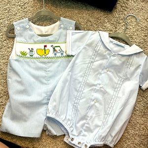 Baby Boy Onsies (2) never worn